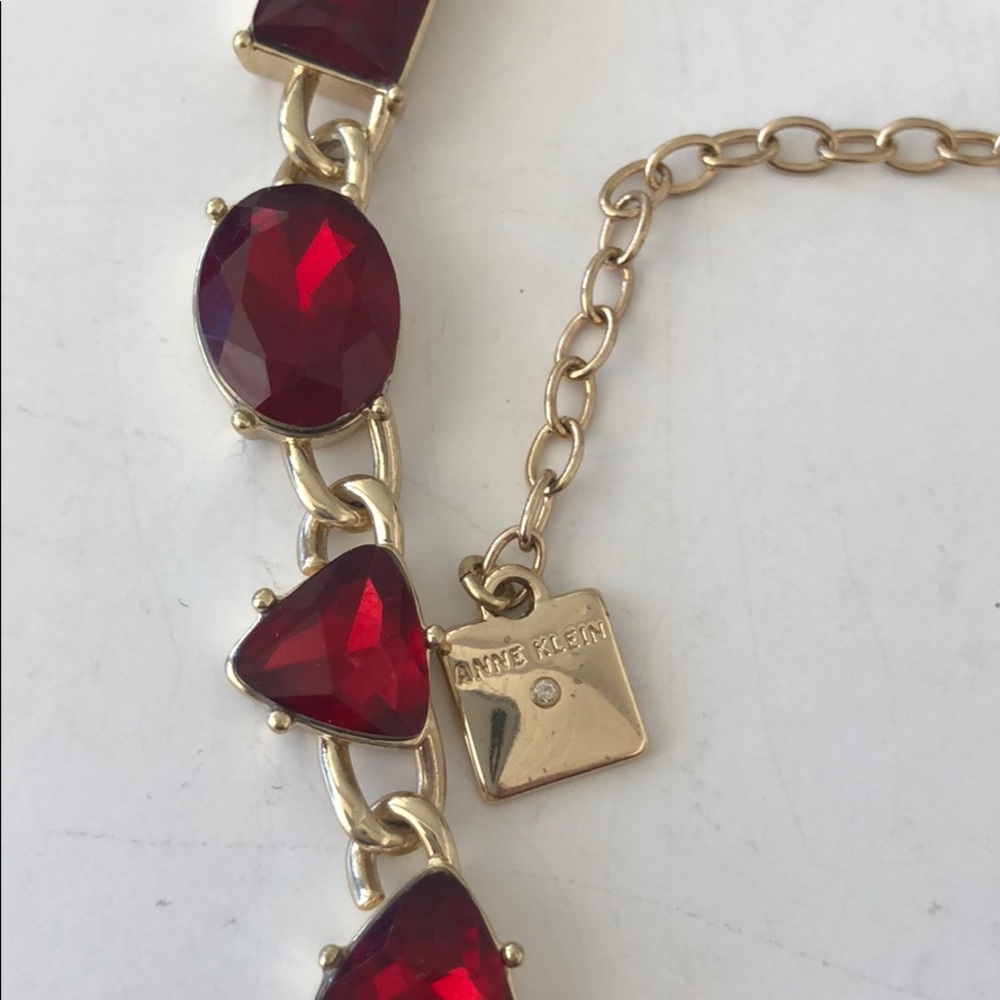 Vintage Ann Kline Necklace red - Picture 2 of 6